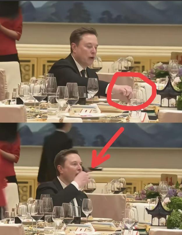谁能想到，世界首富在昨晚欢迎宴会上会干出这事。开席前趁人不注意，伸手夹了口凉菜先