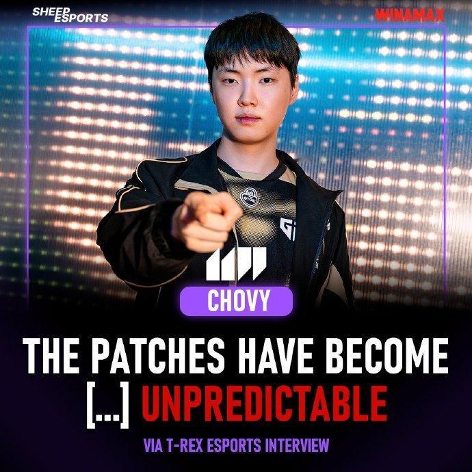 Chovy：就这个改动而言，就我个人而言，我觉得，从时机上看，它真的非得现在吗？