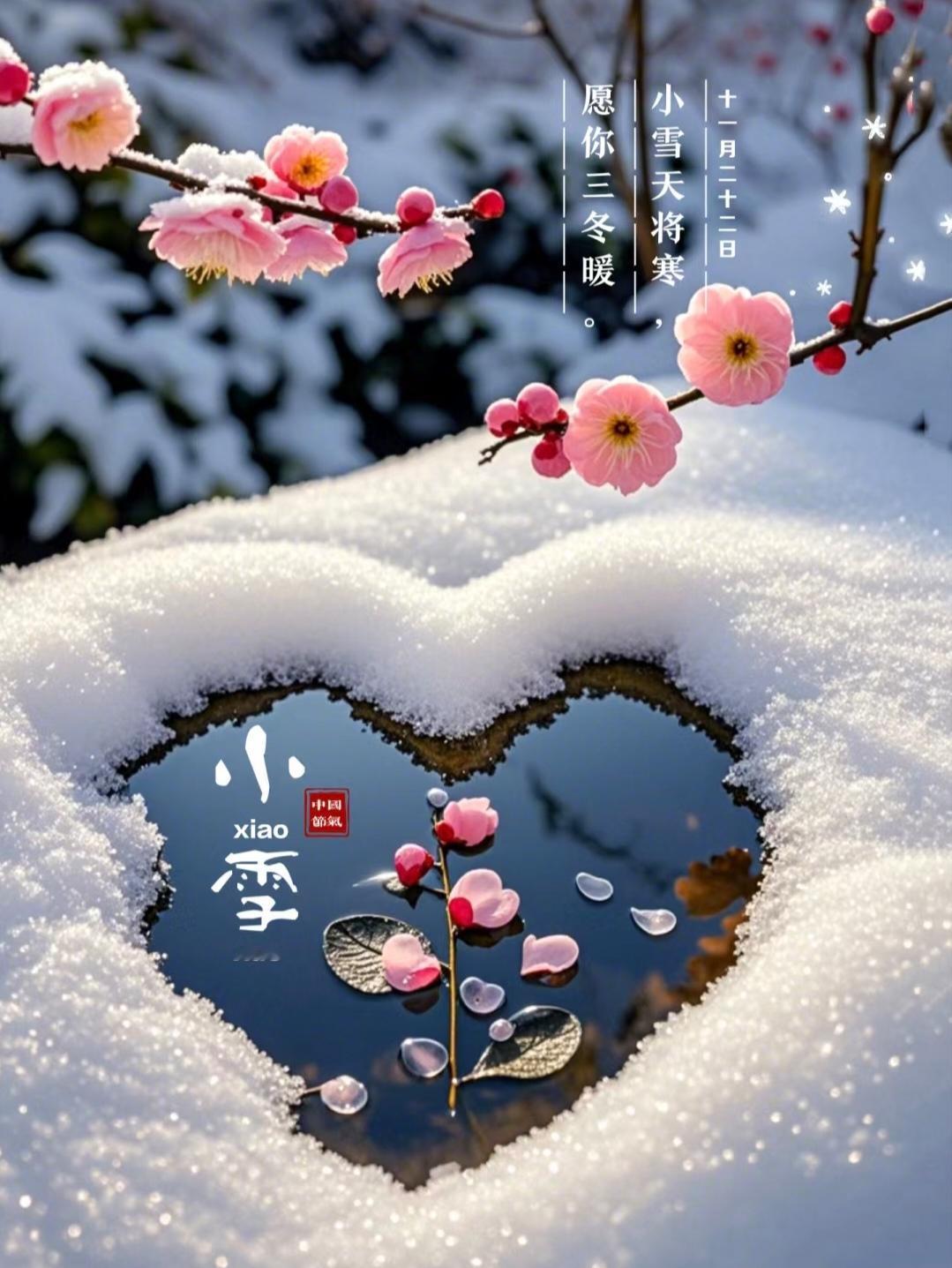 “小雪未成寒，平湖好放船”，宋代韩维的诗句道尽了小雪时节的温柔与清冷感——寒意未