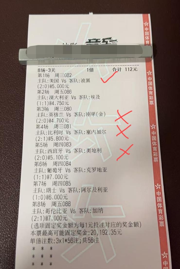 “8场-3关”的过关方式，看似非常的保险，其实一点都不稳。已经比完的四场比赛，1
