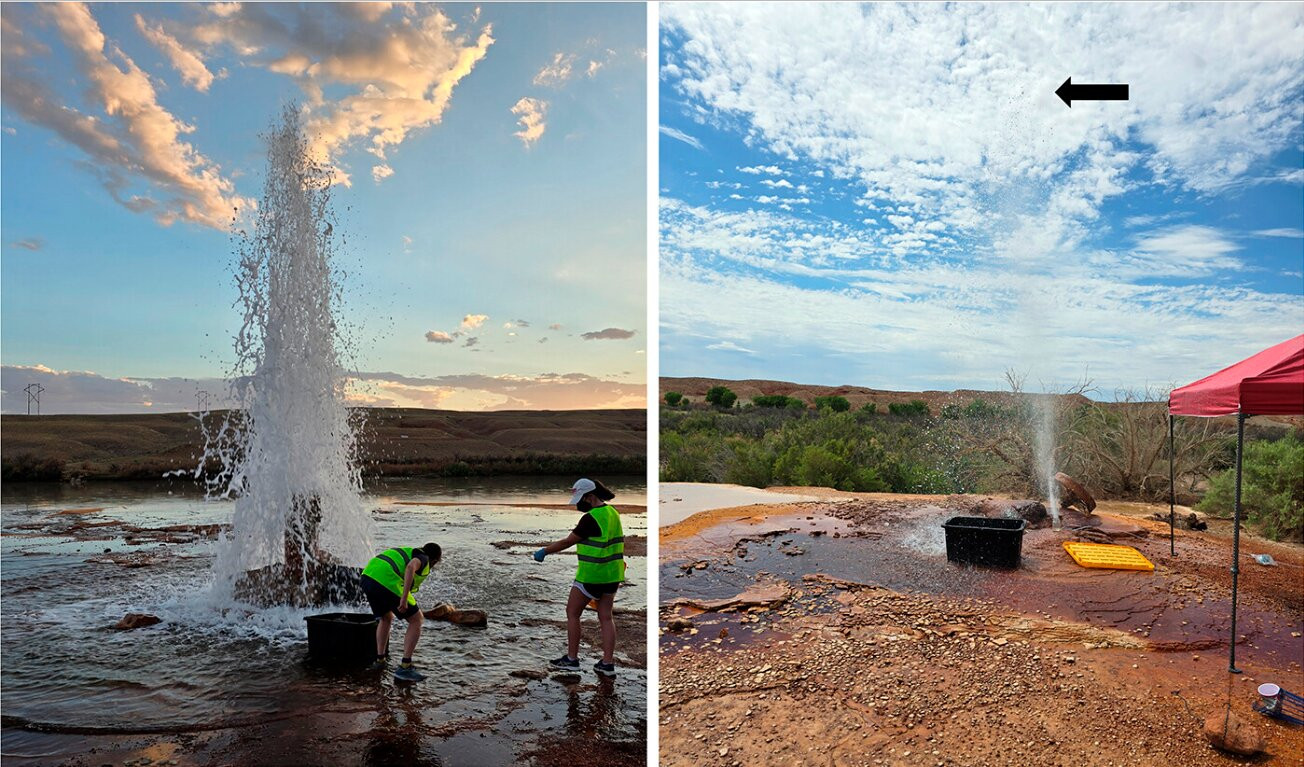 美国犹他州东部有一片干燥的荒漠，黄沙、红岩、烈日，怎么看都和“海洋”两个字搭不上