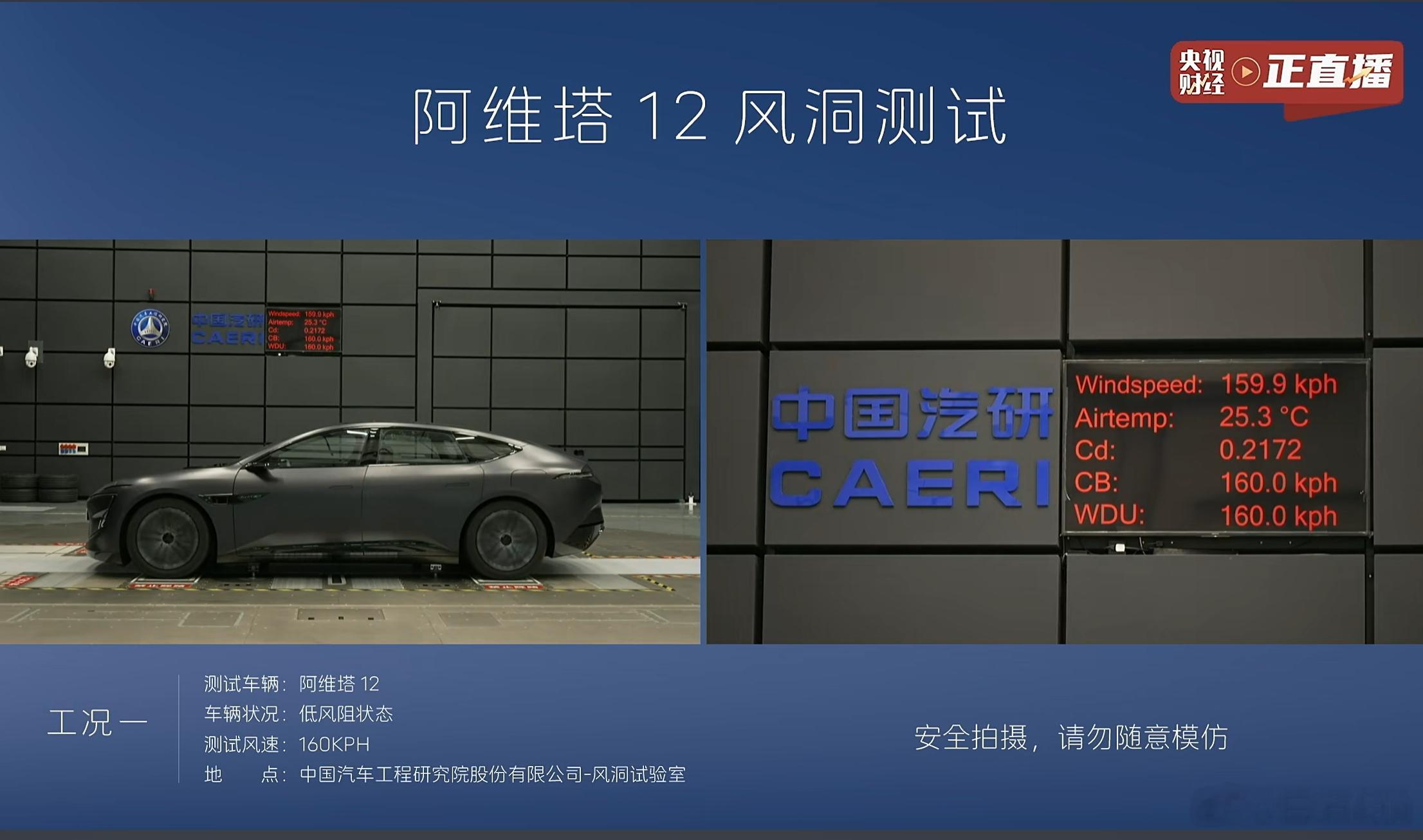 阿维塔风洞测试160时速是0.2172120的也差不多如何？这下你支持