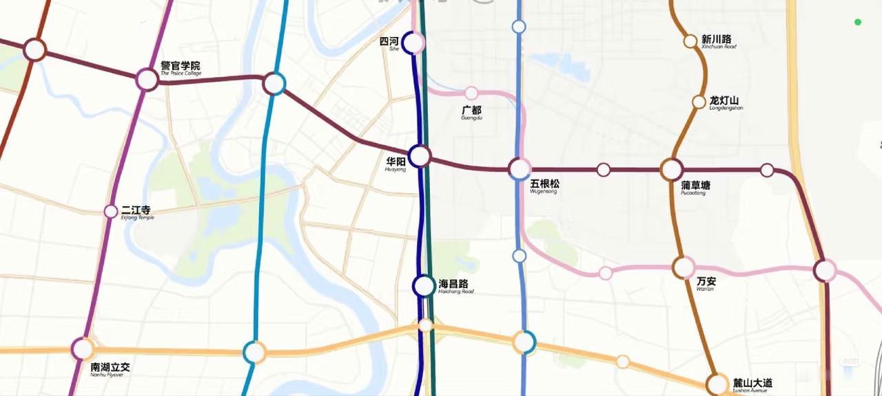 2035年～2040年，14号线，连[吐舌头眯眼睛笑][吐舌头眯眼睛笑]接蒲草塘、五根松、华阳站