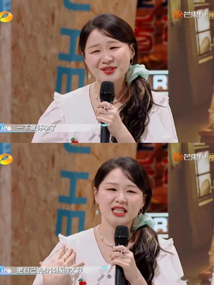 金靖分享怀孕经验，她怀孕得样子好真实，孕相明显和普通人无异。