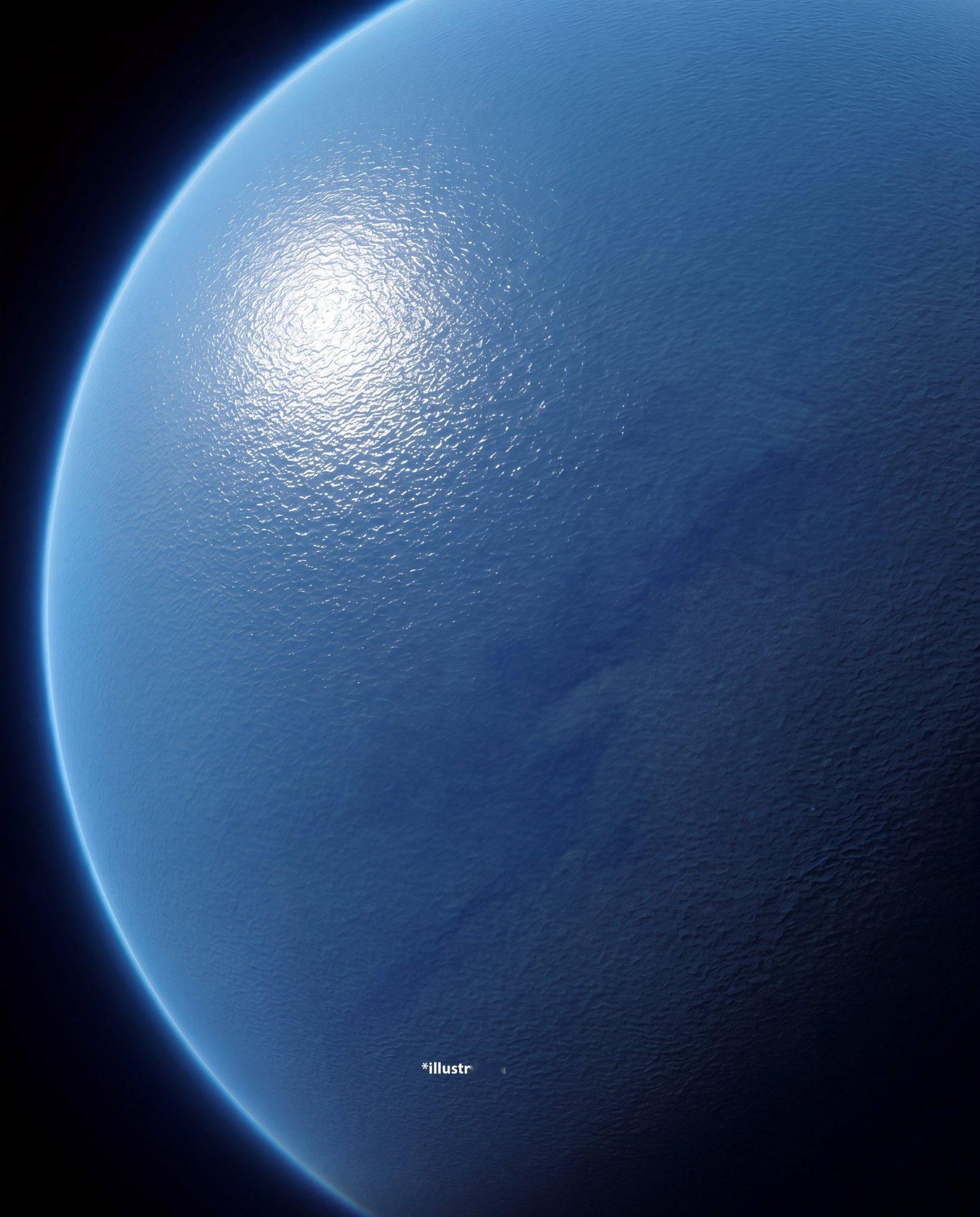 一颗比地球还大的星球，表面找不到一寸陆地。从南极到北极，只有起伏的波浪和无尽的海