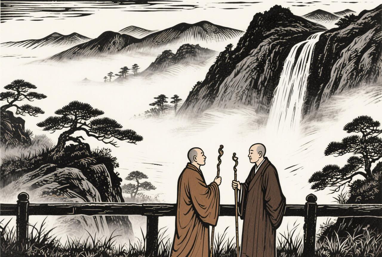 明慧禅师和净空禅师辩机锋；明慧说：一切诸佛和佛法都从此经而出，那么此经又是从何