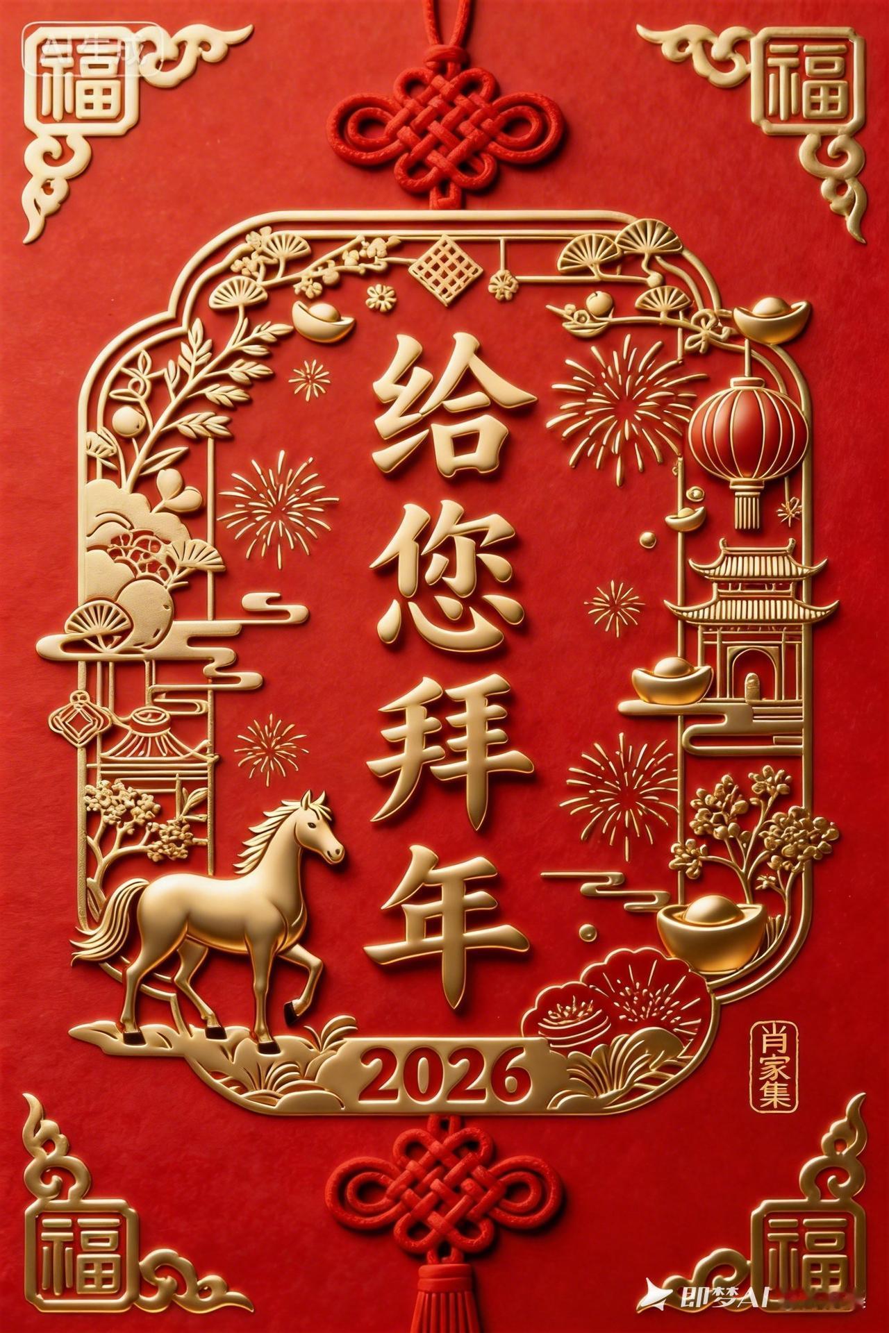 2026年新年祝福，福气满满，给您拜年！