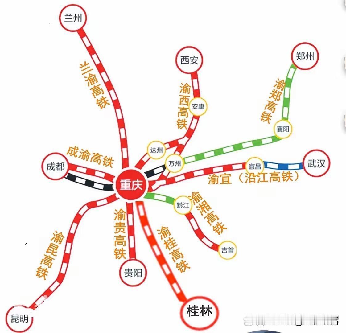 西南高铁“爆发年”！川渝2027年4条高铁通车，350km/h跨省通道领跑20