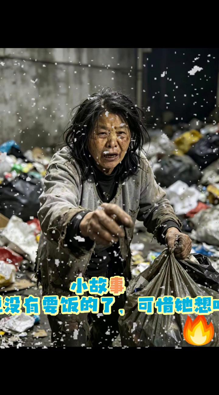 小故事。十年后，老壳子就变成了这样。虽然没有要饭的了，可惜她想吃烧鸡，只能在大