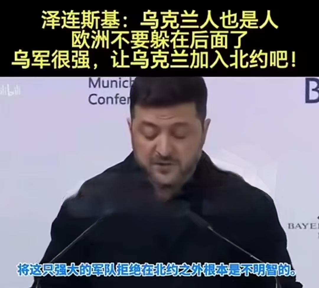 泽连斯基喊话“快收乌入北约”：乌军这么强，北约为啥反而不敢要？不得不先狠狠表