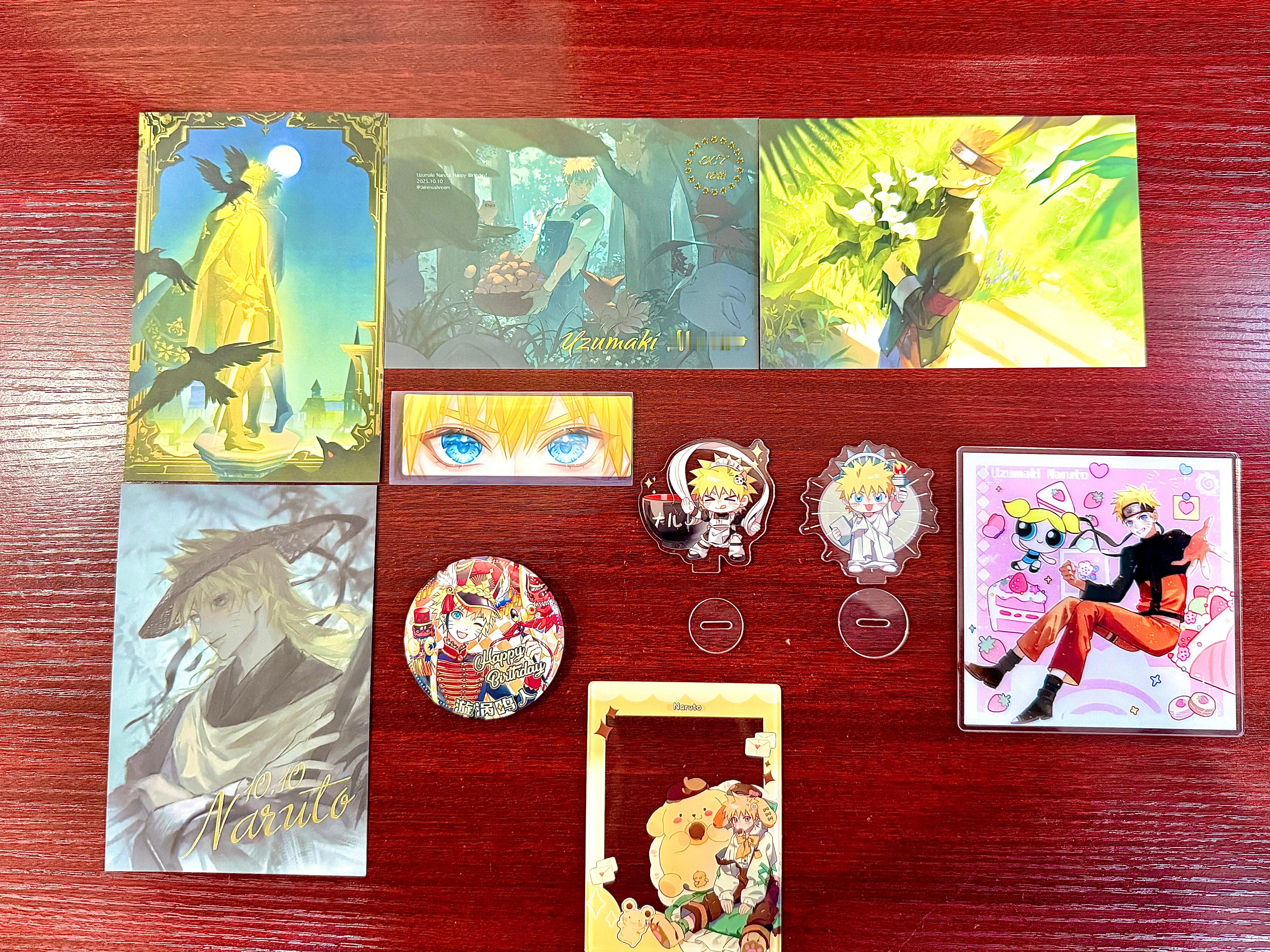 鸣人生日物料收到了真是受宠若惊了谢谢你们火影忍者漩涡鸣人