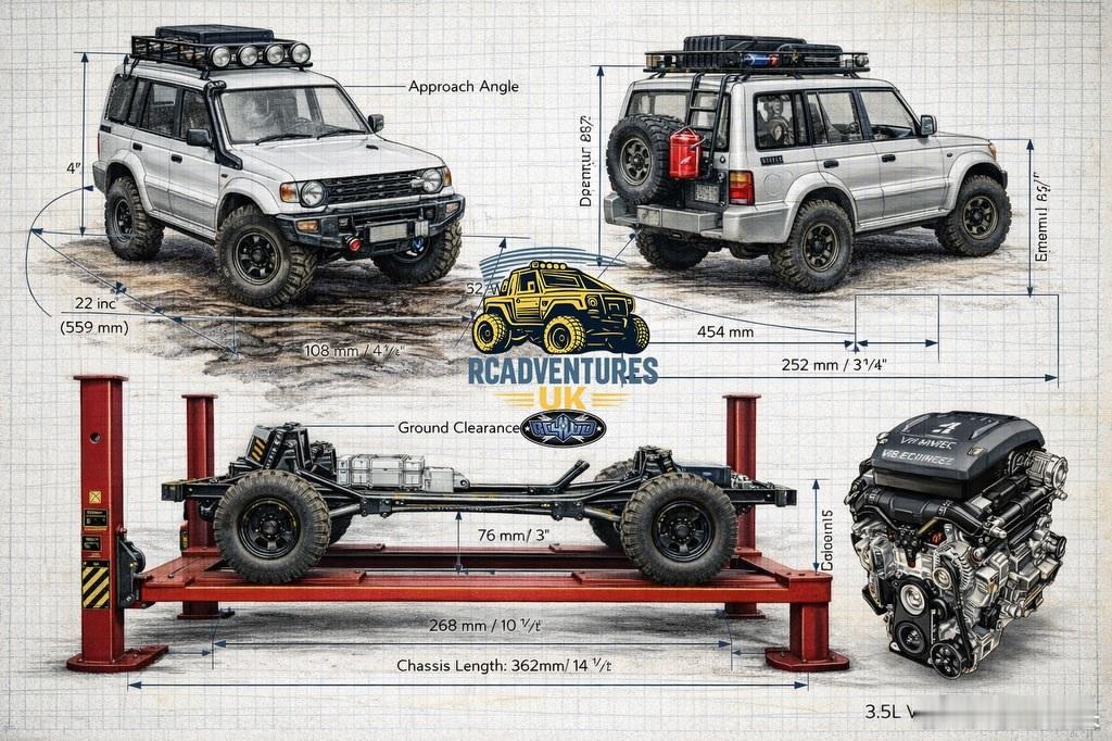 帕杰罗MitsubishiPajeroRCScaler.帕杰罗RC拆解