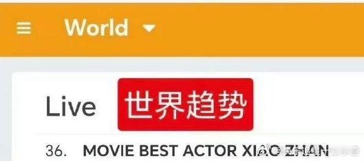 肖战带着大影节又上世趋了，而且是双词条！📈MOVIEBESTACTORX