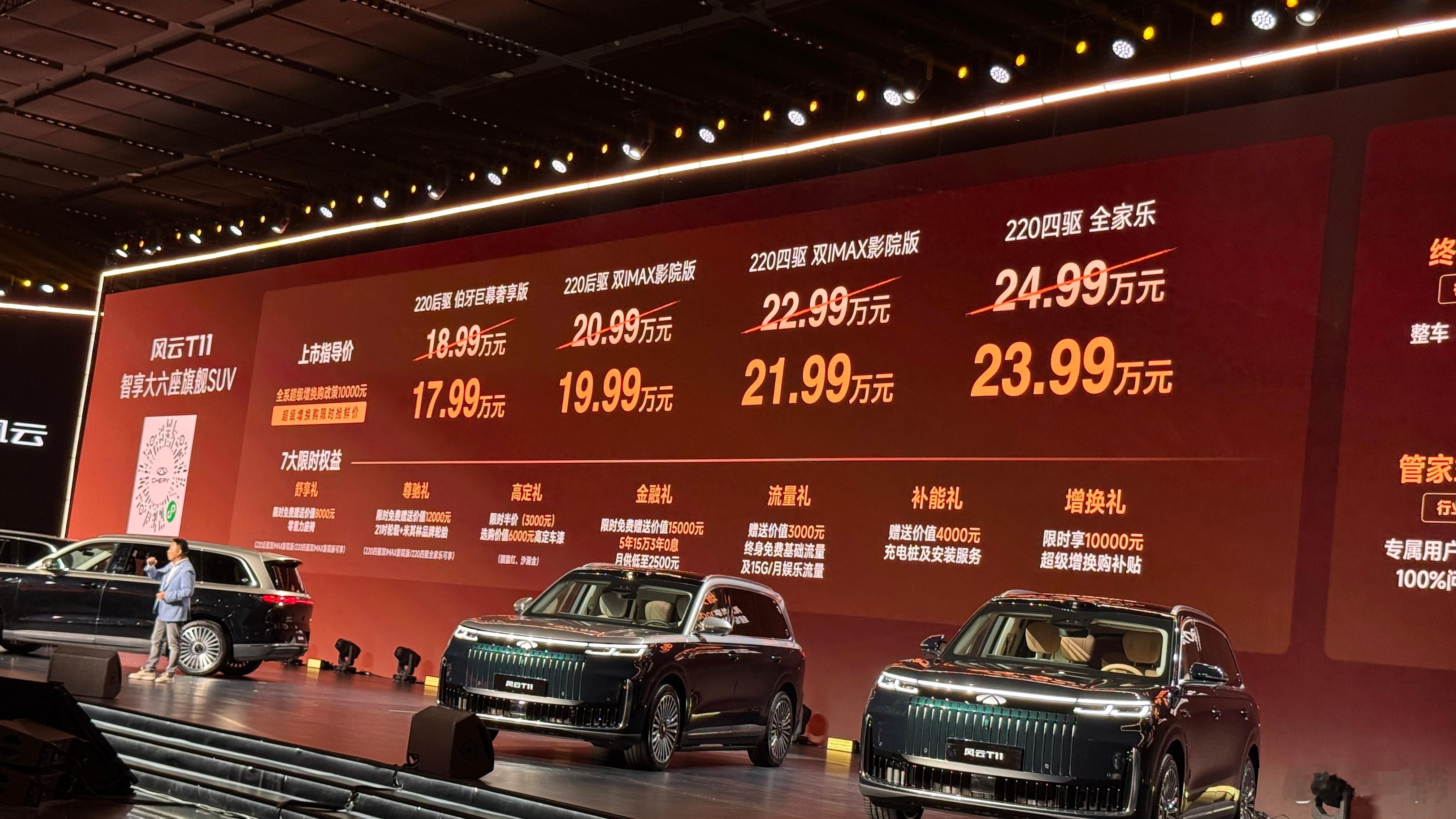 最近大家都在弄大六座SUV奇瑞风云T11跟银河M9的路线很像5.2米车身长度保障