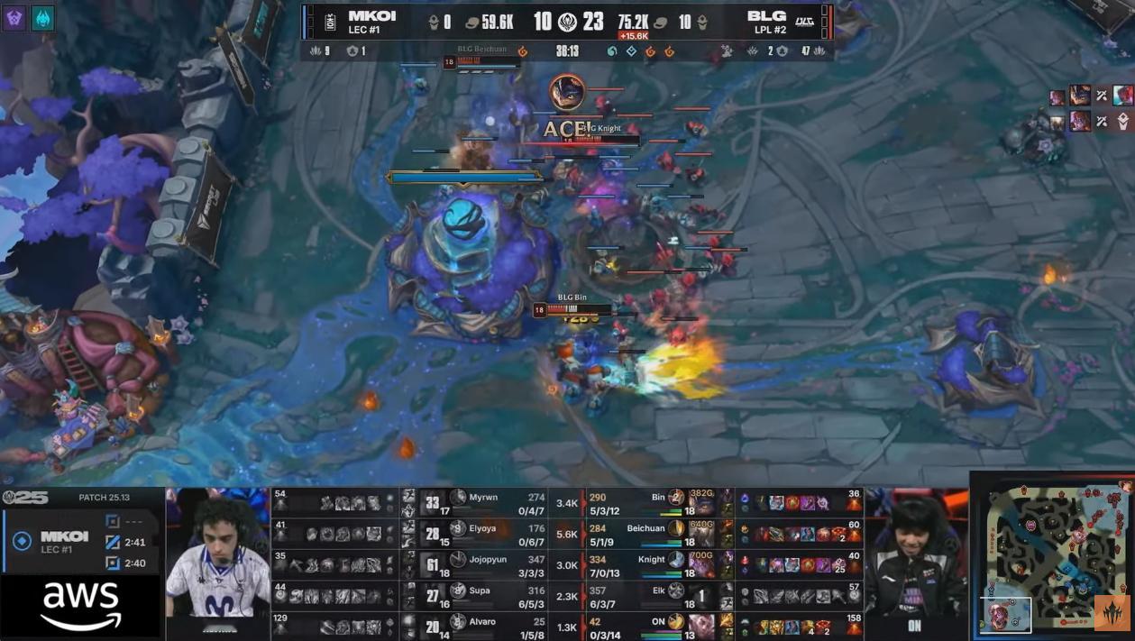 恭喜BLG先下一城，大家伙没白熬夜moki对战blg2025msi2025季中冠