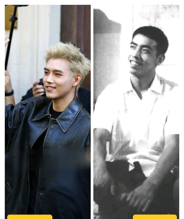 陈飞宇不愧是陈凯歌的儿子，跟他爸年轻时长得太像了!这大眼袋黑眼圈还有嘴巴简直