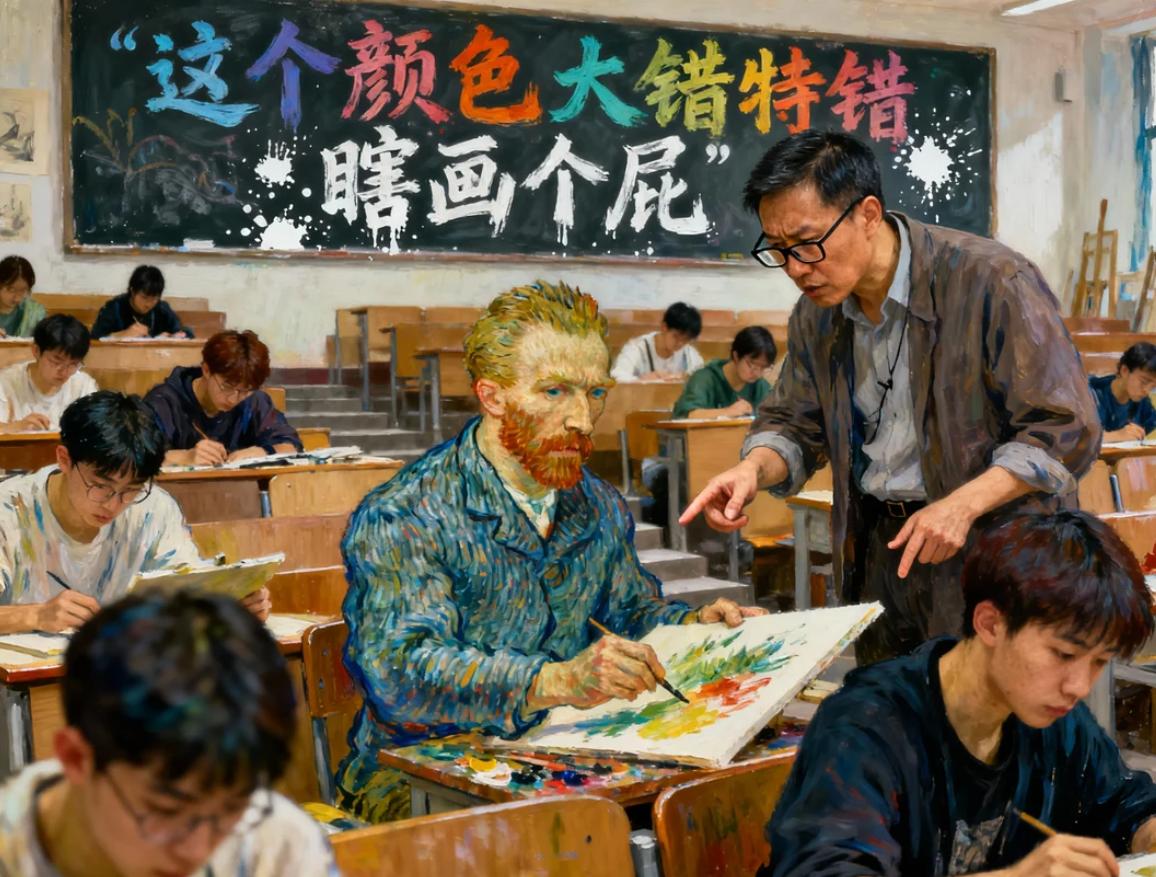 上过美术课吗？画过色彩吗？图像生成提示词，有需要的直接复制吧：大师级摄
