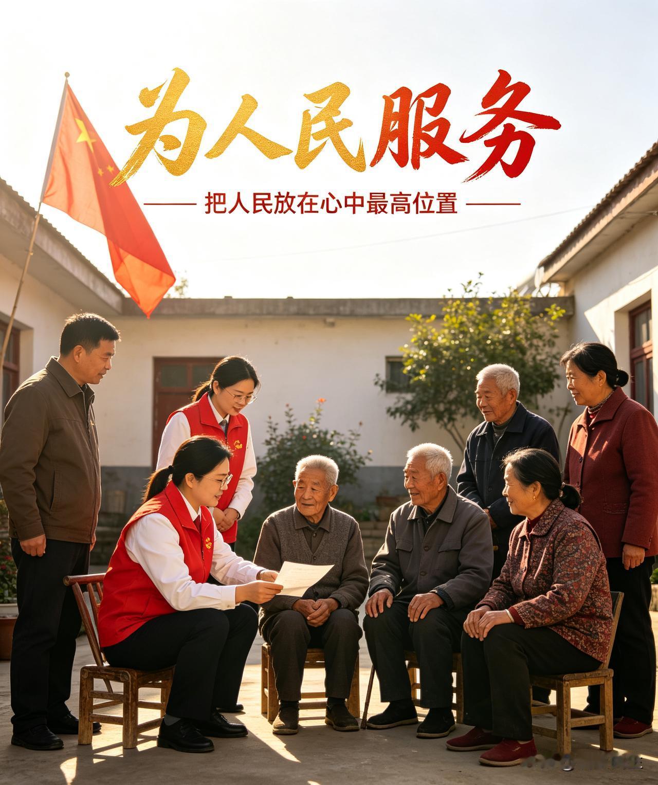 “为人民服务”，短短五个字，道出初心的重量。这不仅是一句口号，更是共产党人的行