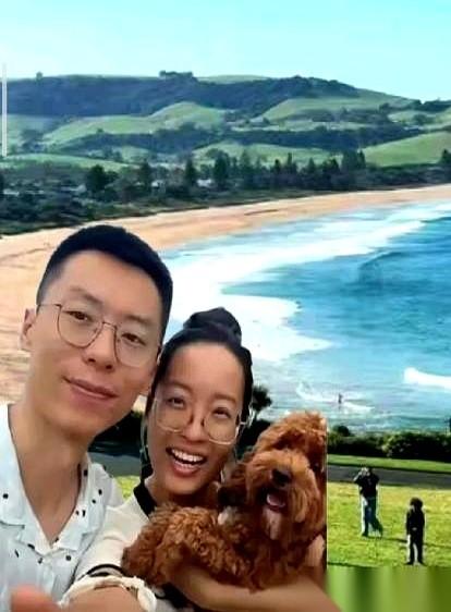 38岁的郑帅和31岁的王安琪坐在名爵SUV里，在澳大利亚维州西部公路的一场三车相