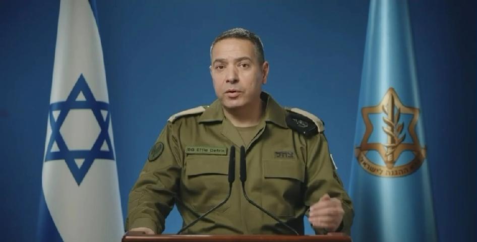 以色列国防军（IDF）：以色列国防军发言人埃菲·德夫林准将表示：“与黎巴嫩政府今