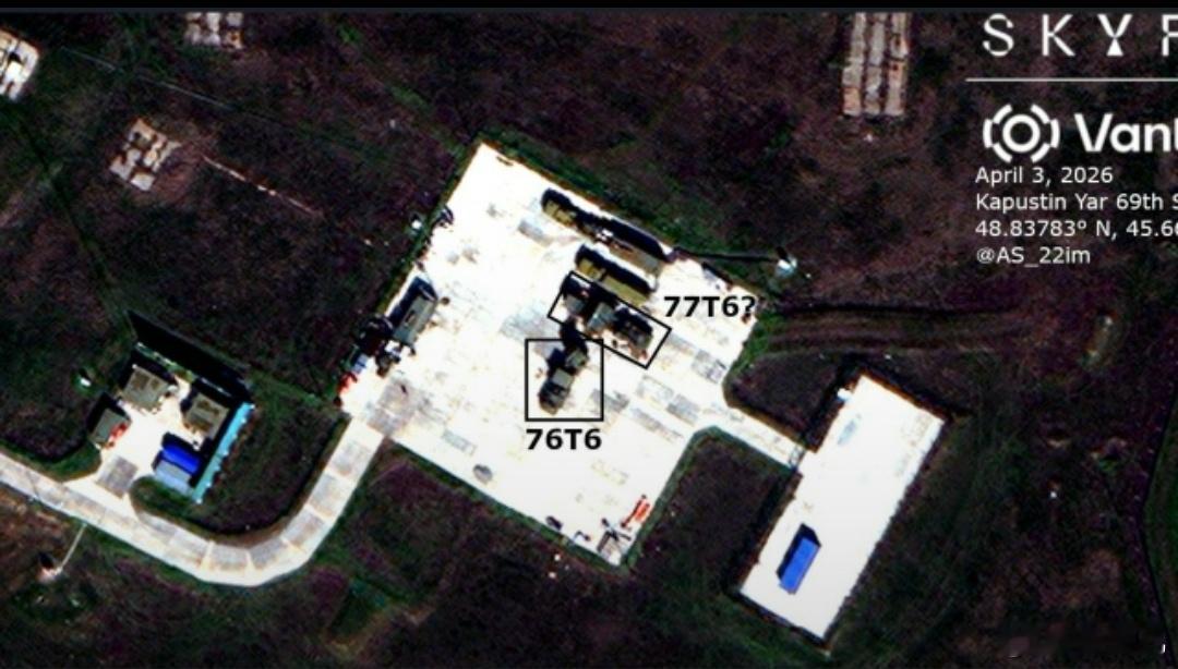 4月3日，在位于俄罗斯南部卡普斯京亚尔试验场，S-500“普罗米修斯”防空系统测