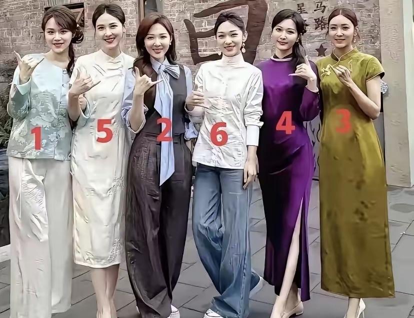 六位女生，以你的审美，几号适合娶回家？