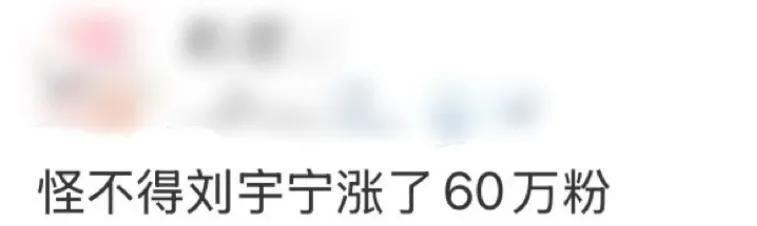 #怪不得刘宇宁涨了60万粉#内娱不缺流量鲜肉，缺的是能打破“花瓶”标签的实力演