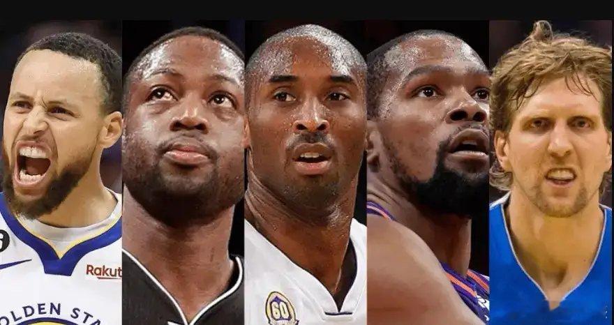 重排NBA2000年以后历史前十：1，科比2，库里3，邓肯4，韦德5，奥尼尔6，