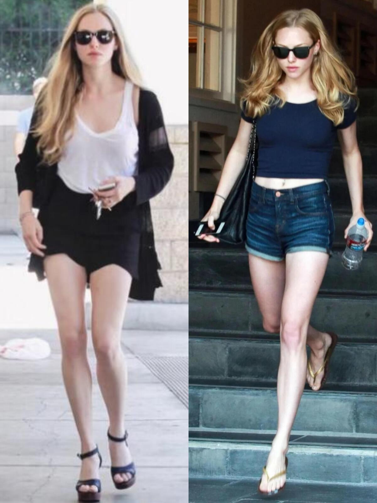 小个子穿搭范本AmandaSeyfried,身高161cm的她超会靠穿搭拉长身