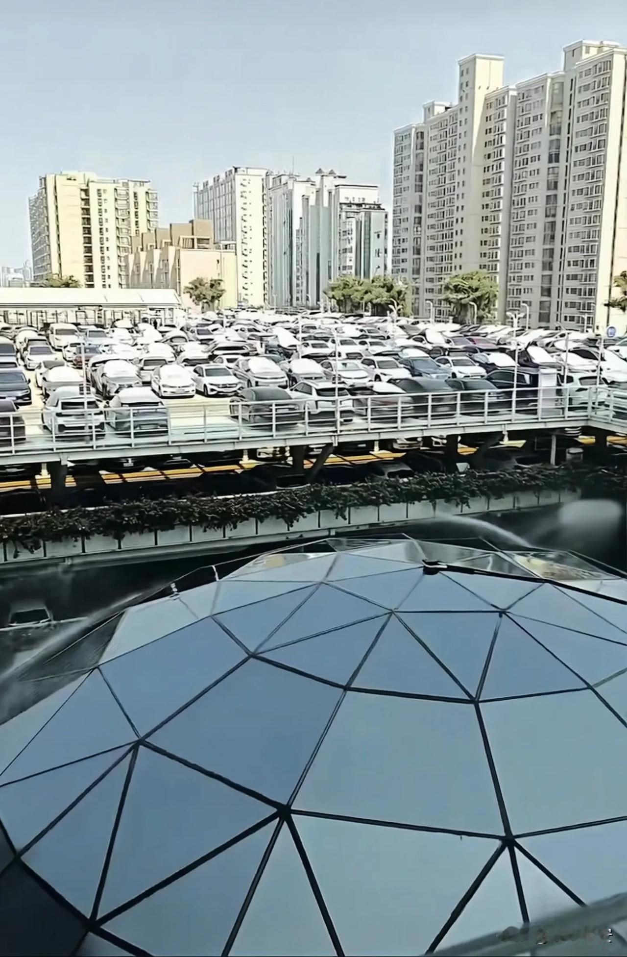 自昨日开始，西安赛格商场人流量已经全部回流，个别店面甚至人满为患，停车场也开始了