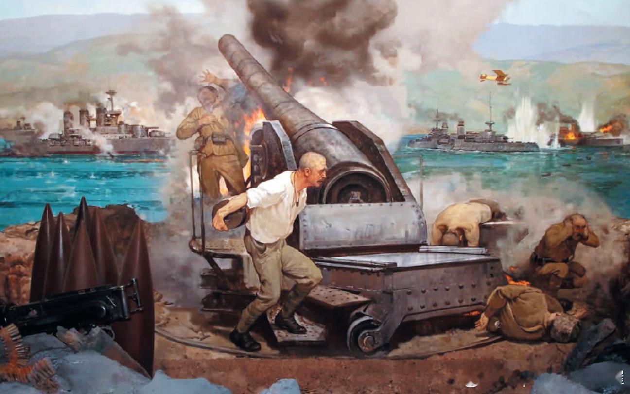 凯末尔-阿塔图尔克博物馆中的1915年3月18日之战，RumeliMejidi