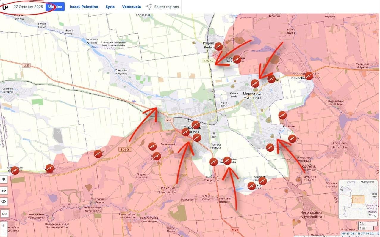 俄军在波克罗夫斯克压倒性突破乌克兰防线。就连亲乌克兰的