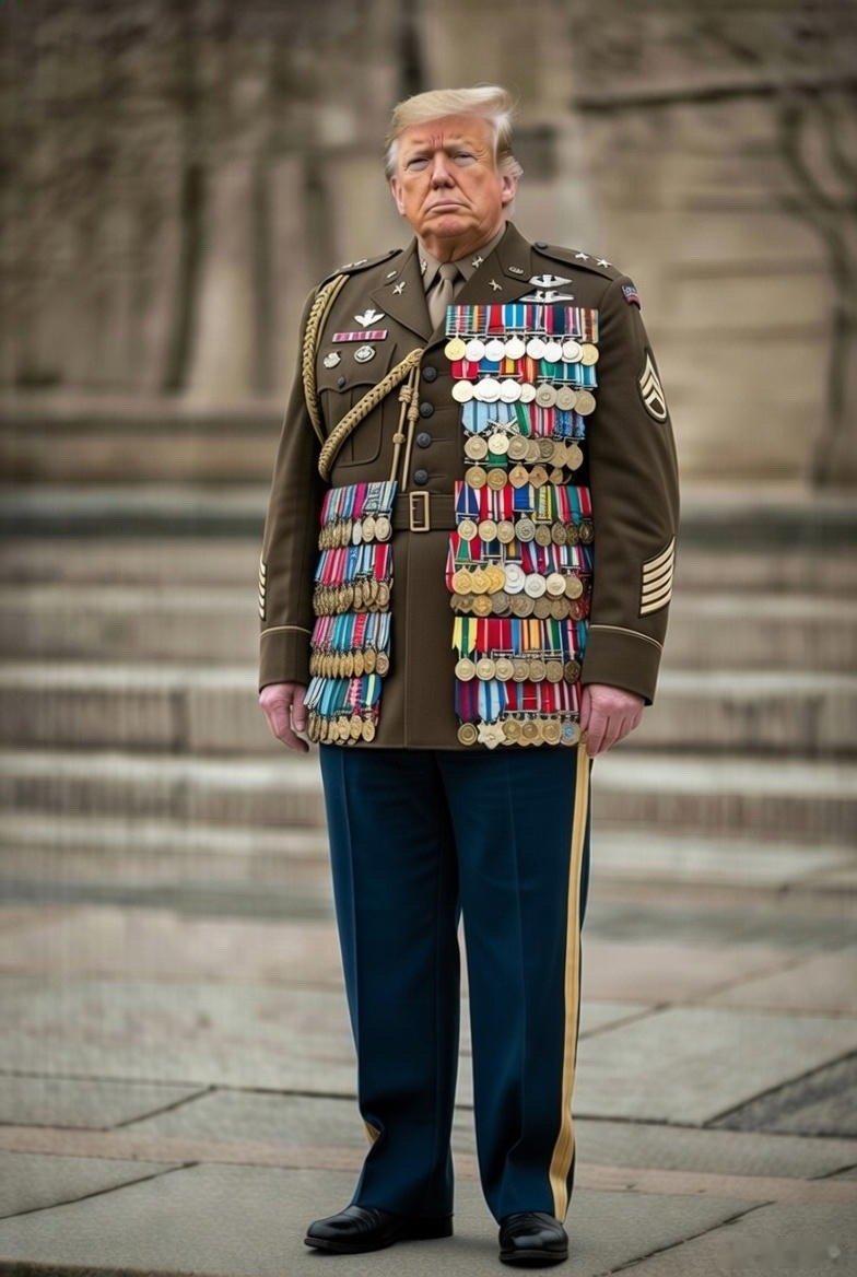 ‼️突发新闻：白宫发布新的“总司令”军装