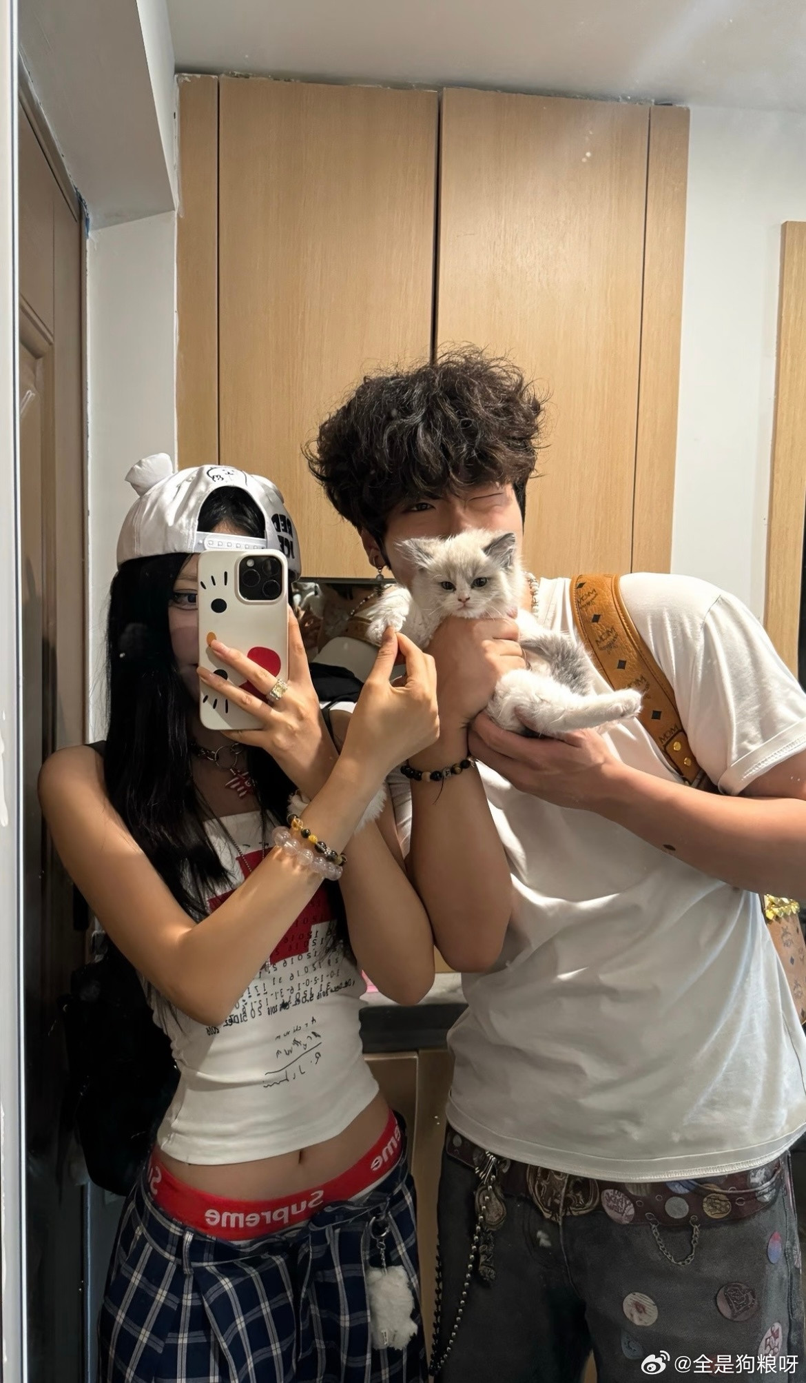 我们俩共同抚养的小猫长大了​​​