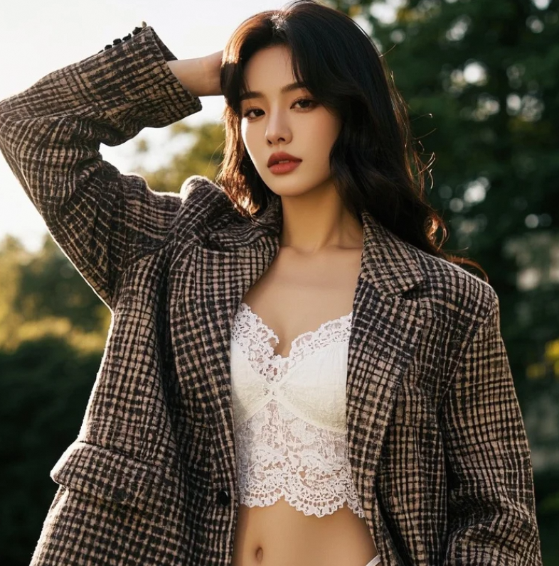 少女就像一颗甜蜜的糖果