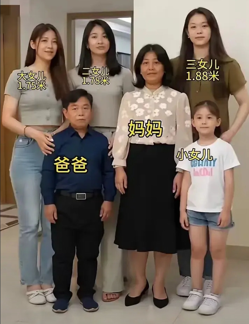 都不用做DNA，一看就是亲生的。
