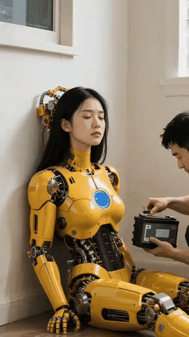 这么高档的机器人，还用铅酸蓄电池[笑着哭]