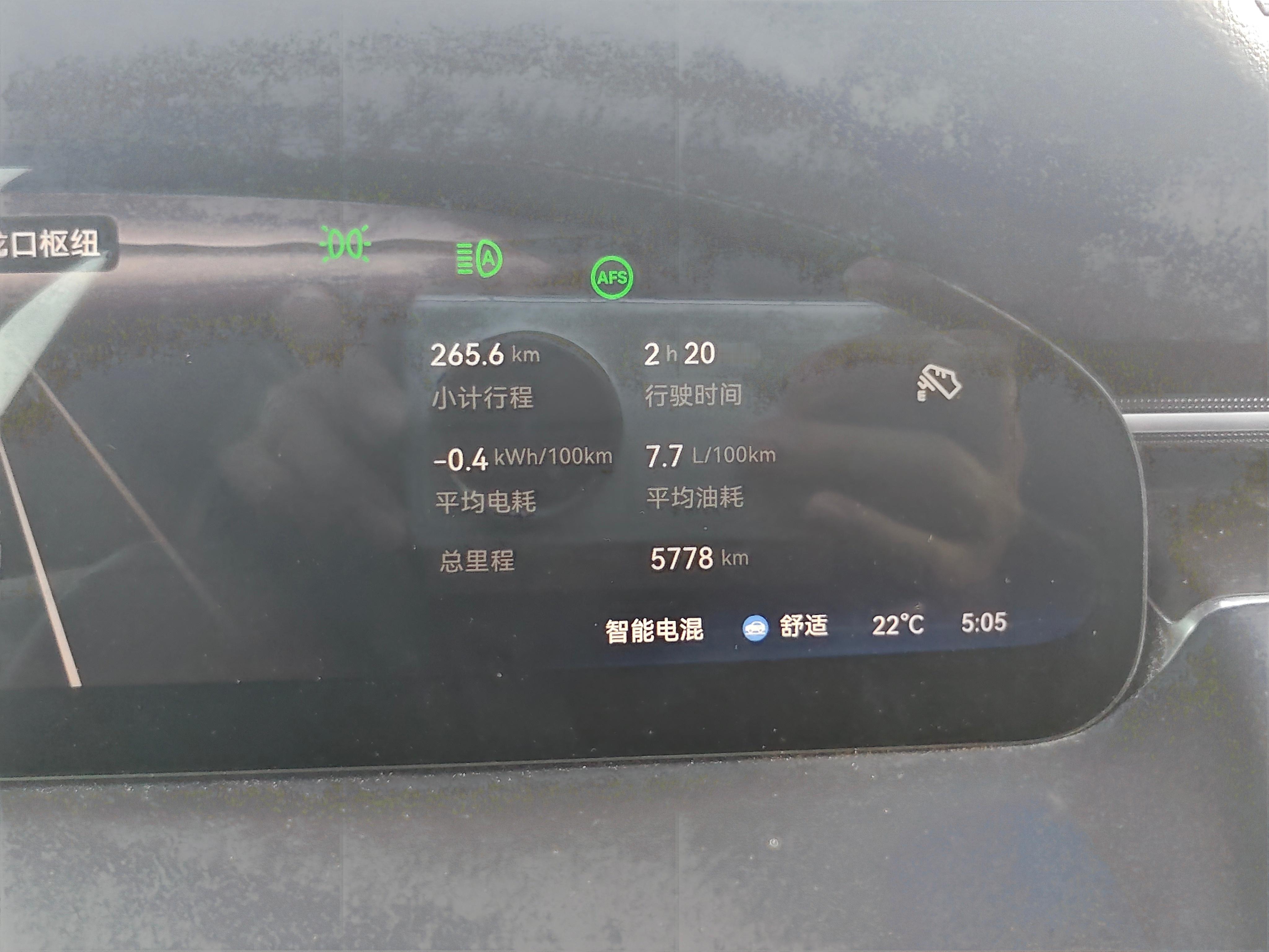 这会儿堵着不动了，和大家同步一下。又跑了265.6km，均速113.8k