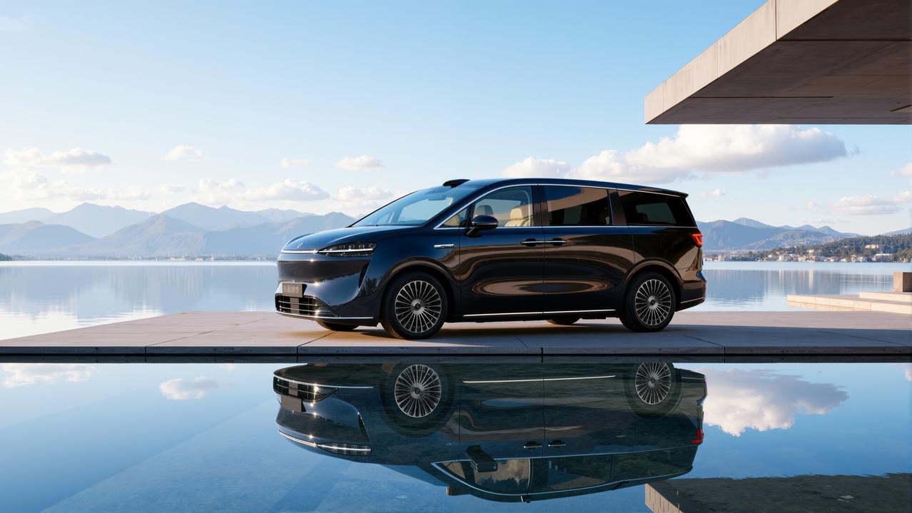 说实话，看到太多MPV还在用大嘴格栅+镀铬饰条+仿木纹内饰来定义“高端”，真有点