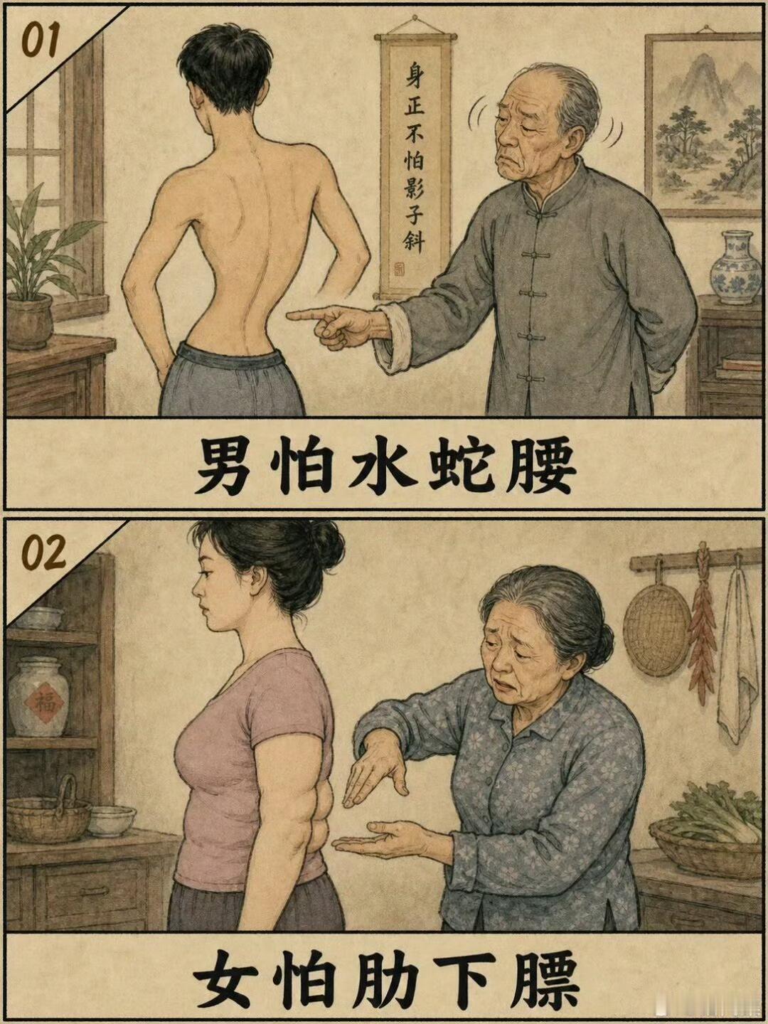 老一辈传下来的观念传统