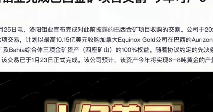 全球抢矿大战! 神秘矿王40天拿下海外3个金矿, 从破产到5200亿。
