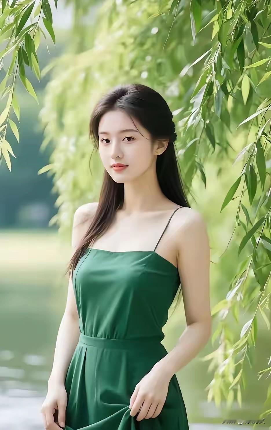 出水芙蓉，亭亭玉立。窈窕淑女，君子好逑。蒹葭苍苍，白露为霜。有位佳人，在水