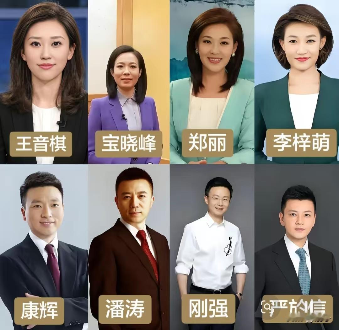 一身正装，从容沉稳，这就是《新闻联播》主持人独有的气场。王音棋、宝晓峰、郑丽、