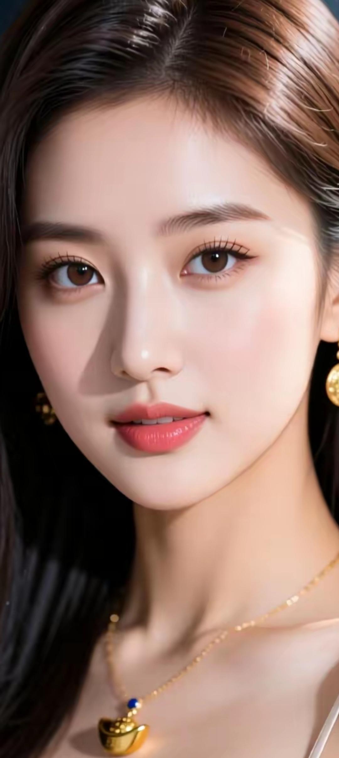 温柔甜美的少女，金饰点缀，散发迷人魅力！