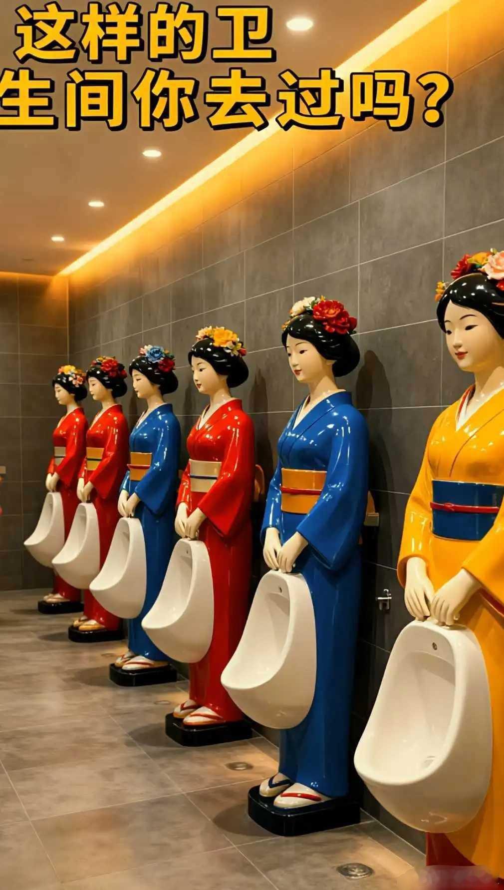 我还真没去过这样的卫生间！