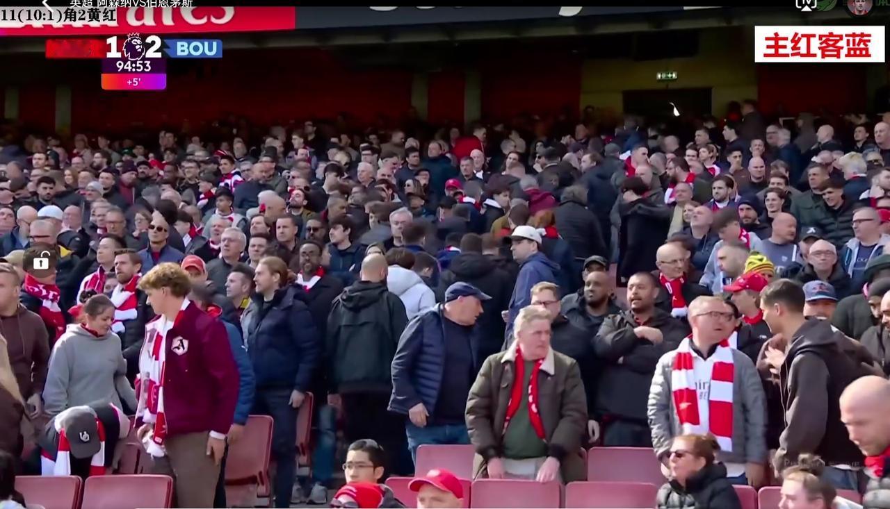 英超，伯恩茅斯2：1阻击领头羊，打破客场不胜阿森纳记录，水塔不走，阿森纳球迷都跑