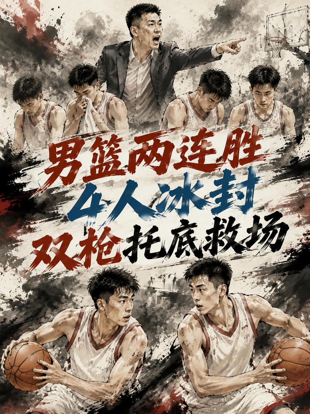 中国男篮4名球员集体失准！虽然我们拿下了FIBA国际团结杯四国邀请赛的第二场比赛