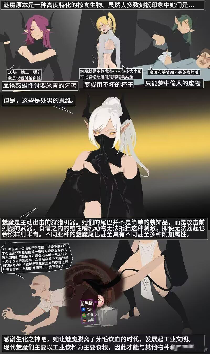 其实不光是男人，高档一点的魅魔店还有变身业务，可以让不同种族性别的人体验倒错の官