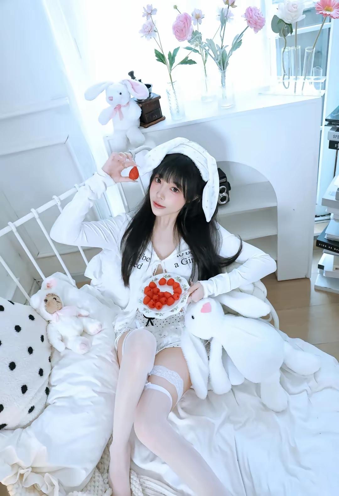 少女心爆棚的兔女郎，可爱到爆！🐰💖