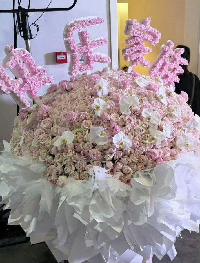 阚清子给谢娜送花篮阚清子为谢娜演唱会送上花篮，还有赵丽颖、肖战、杨紫、刘宇宁、快